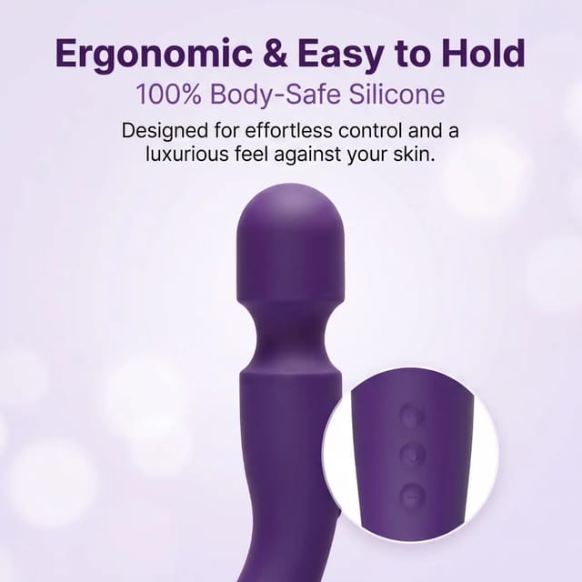 ClitWand vibrator showing control buttons
