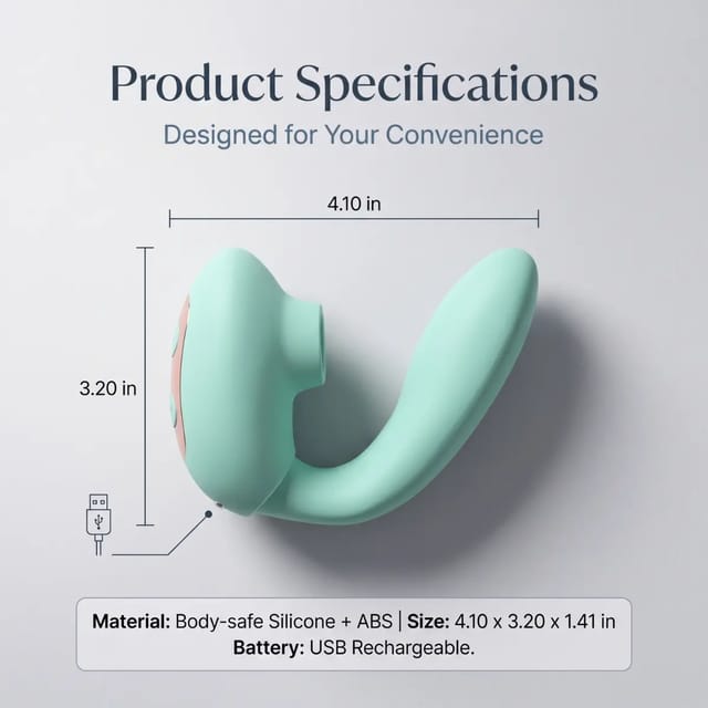 DuetVibe showing measurements