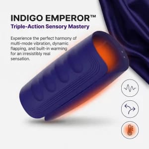Indigo Emperor showing features