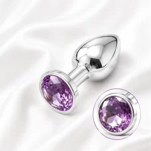 IrisChrome butt plug on silk