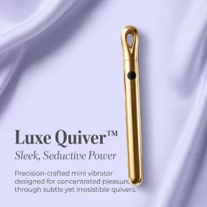 Luxe Quiver on lavender silk surface