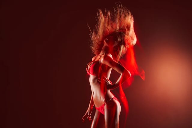 red-light-sensual-dance-scene Sensual red light dance scene with dramatic motion and luxury intimate mood