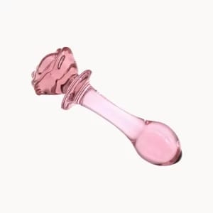 Crystal Bloom anal toy on light beige background