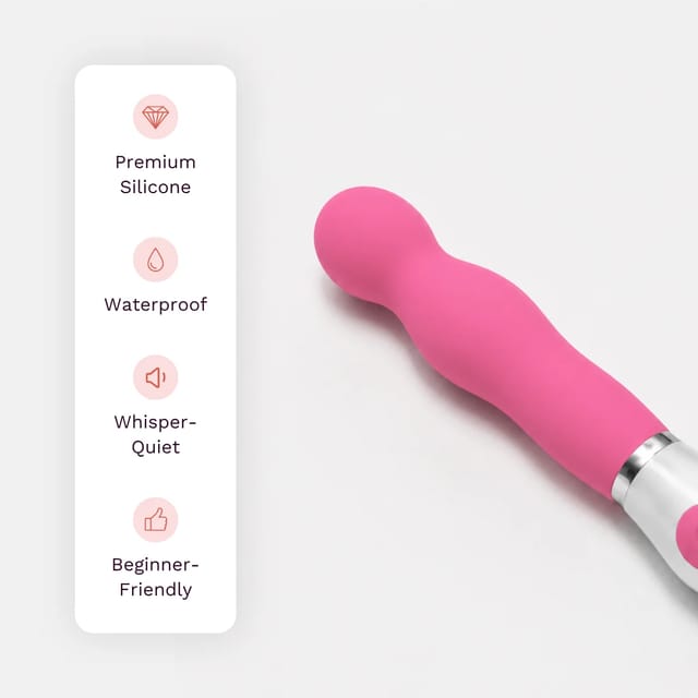 Mochi Whisper vibrator features: premium silicone, waterproof, whisper-quiet, beginner-friendly