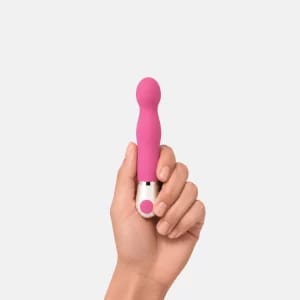 Mochi Whisper vibrator held in hand