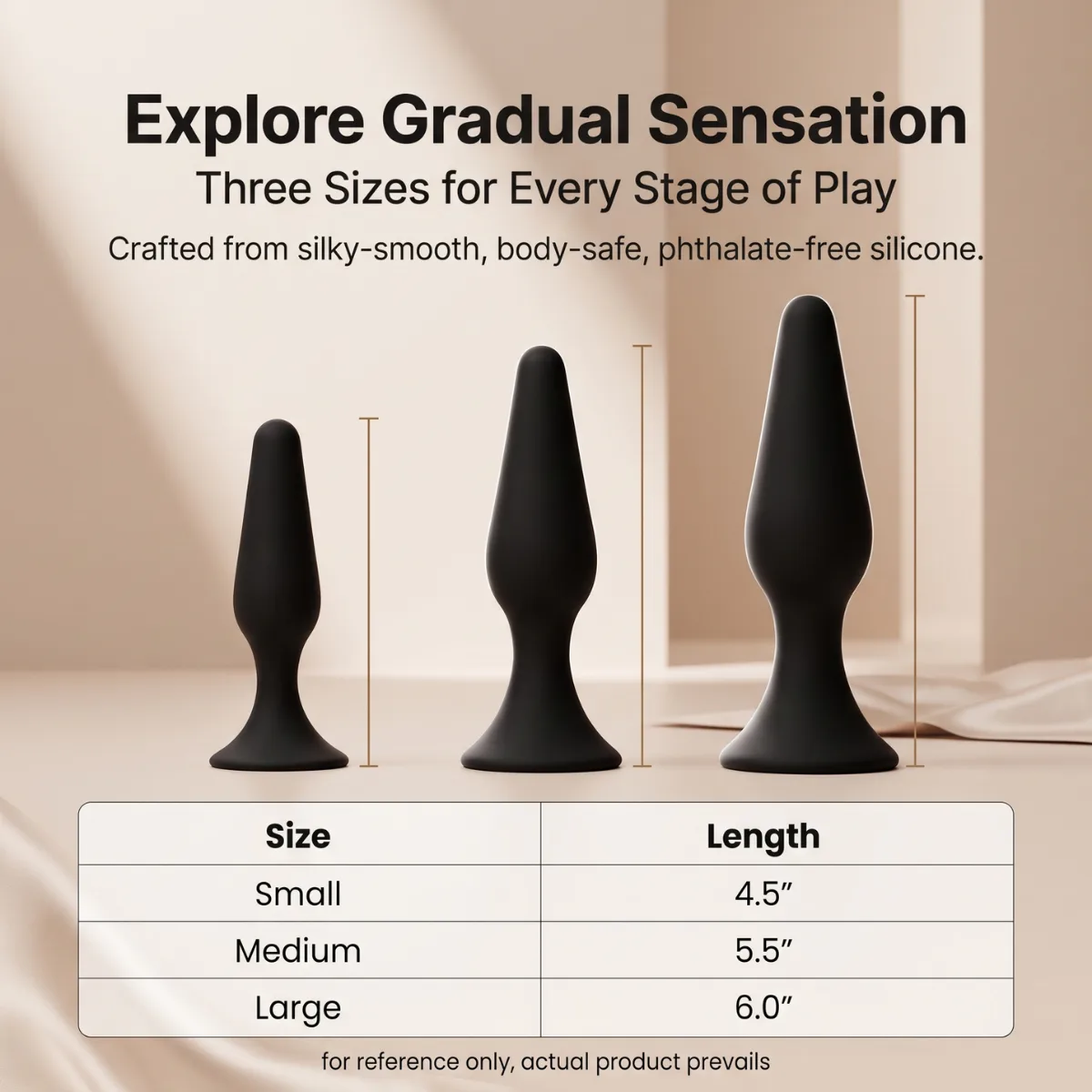 Midnight Spire size chart